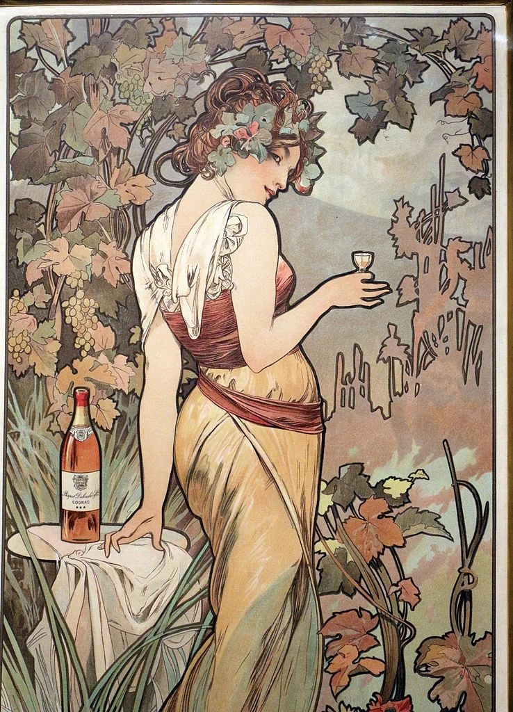 Alfons Mucha - cognac bisquit, 1899